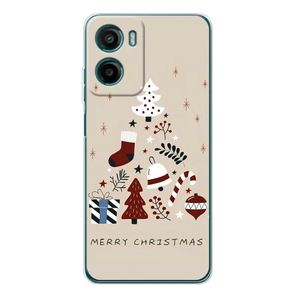 Чехол с принтом «Merry Christmas» для Motorola Moto G06 Чехол с принтом «Merry Christmas» для Motorola Moto G06