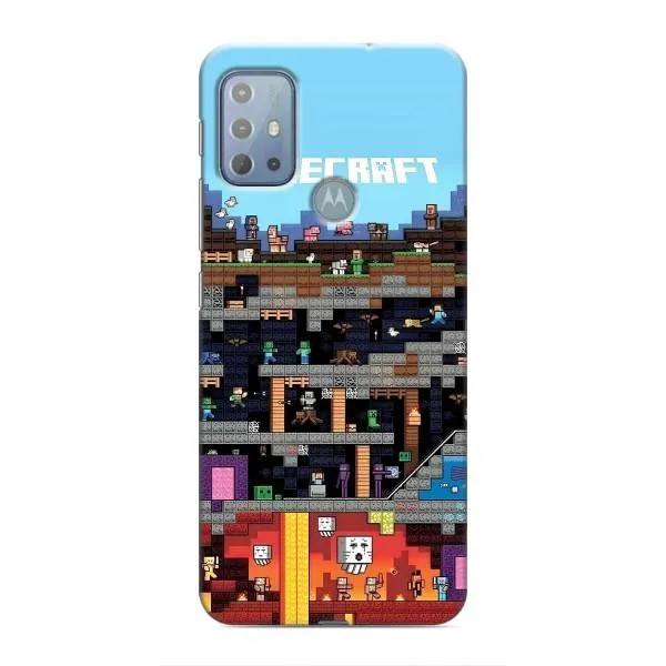 Чехол с принтом «фон Minecraft» для Motorola MOTO G10