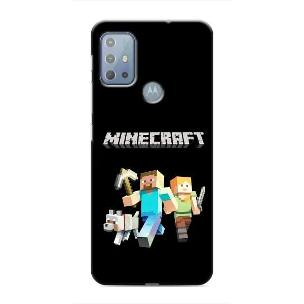 Чехол с принтом «герои Minecraft» для Motorola MOTO G10