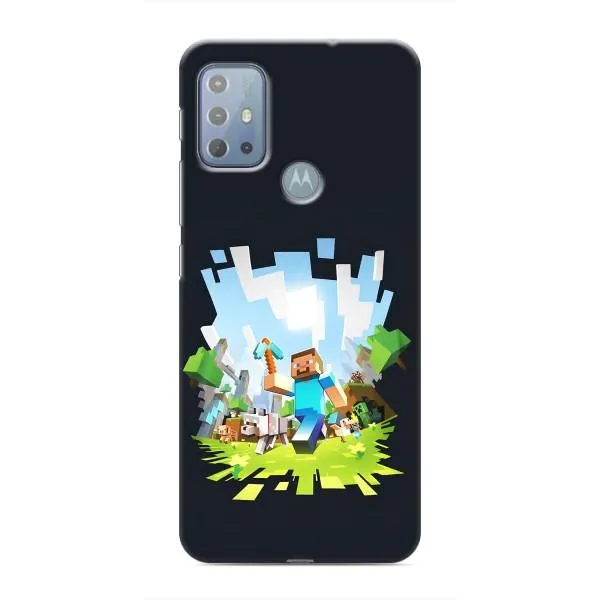 Чехол с принтом «персонажи Minecraft» для Motorola MOTO G10