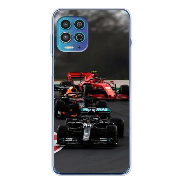 Чехол с принтом «Гонка Формула 1» для Motorola MOTO G100 Pro