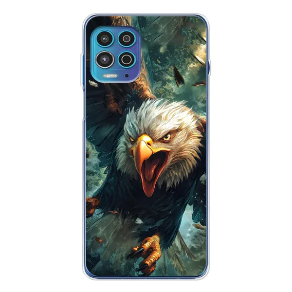 Чехол с принтом «Орел в полете» для Motorola MOTO G100 Pro