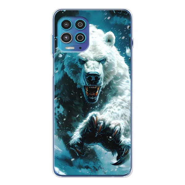 Чехол с принтом «Полярный медведь» для Motorola MOTO G100 Pro