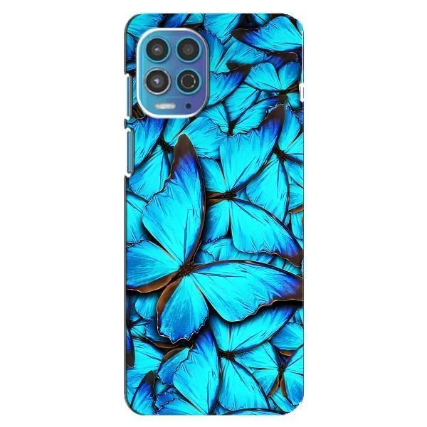 Чехол с принтом «Синие бабочки» для Motorola MOTO G100