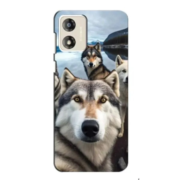 Чехол с принтом «Селфи ХАски» для Motorola MOTO G13 Чехол с принтом «Селфи ХАски» для Motorola MOTO G13
