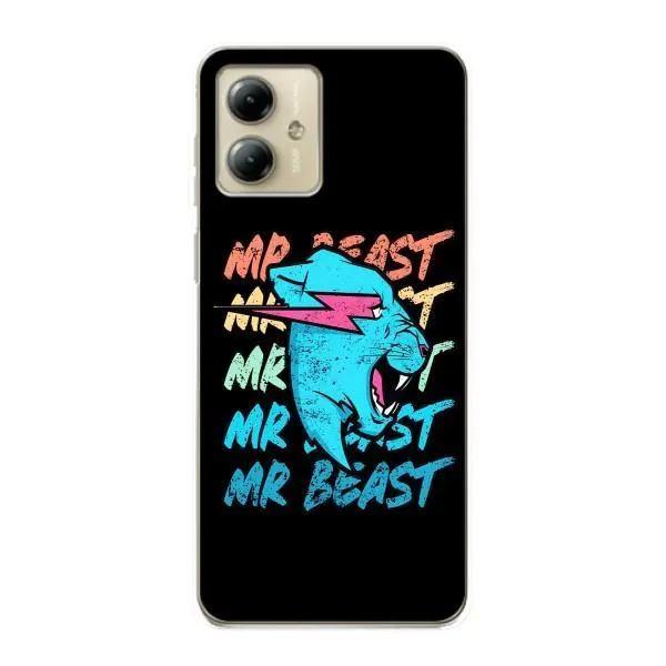 Чехол с принтом «logo Mr beast» для Motorola MOTO G14 Чехол с принтом «logo Mr beast» для Motorola MOTO G14