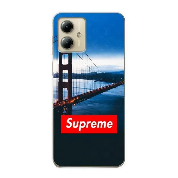 Чехол с принтом «Стиль Supreme» для Motorola MOTO G14 Чехол с принтом «Стиль Supreme» для Motorola MOTO G14
