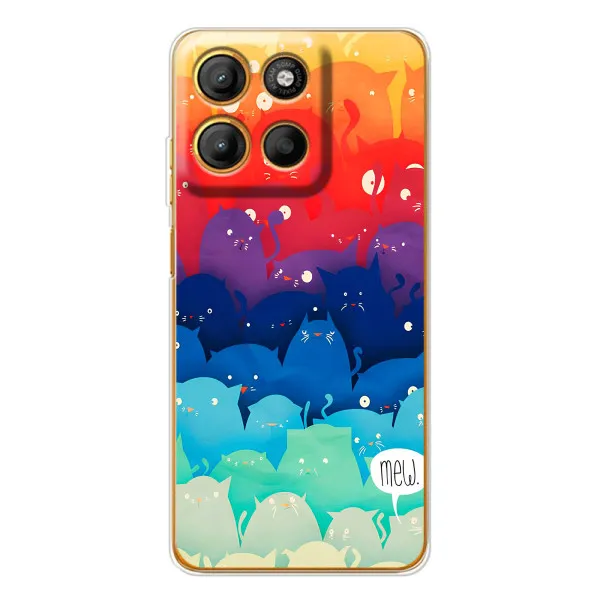 Чехол с принтом «Mew» для Motorola Moto G15 Power