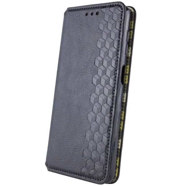 Кожаный чехол-книжка GETMAN Cubic (PU) для Motorola Moto G15 4G — Черный — фото 2