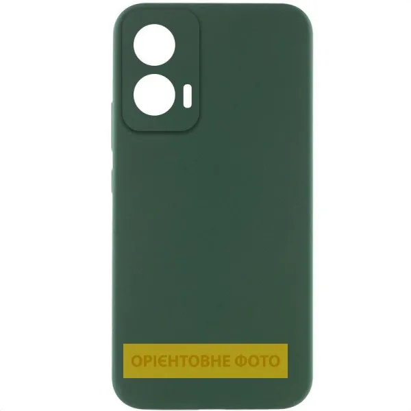 Чехол Silicone Cover Lakshmi Full Camera (AAA) для Motorola Moto G15 4G — Зеленый — фото 3