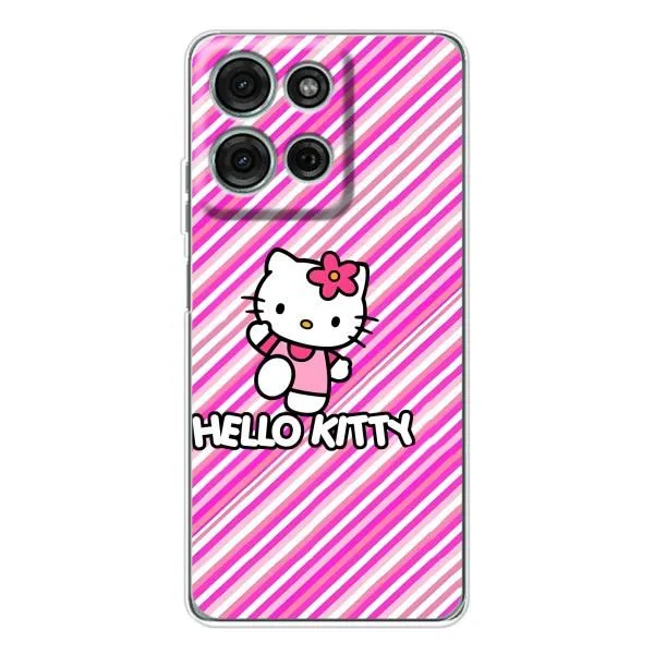Чехол с принтом «Hello Kytty» для Motorola Moto G15 Чехол с принтом «Hello Kytty» для Motorola Moto G15