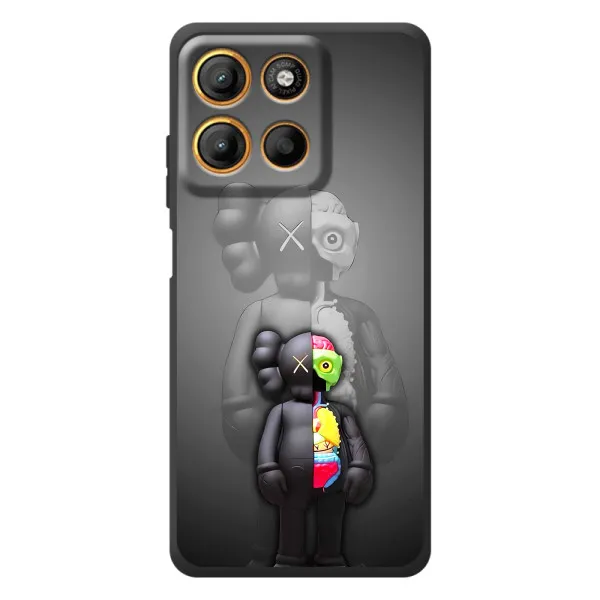 Чехол с принтом «Тело Bearbrick» для Motorola Moto G17 Power