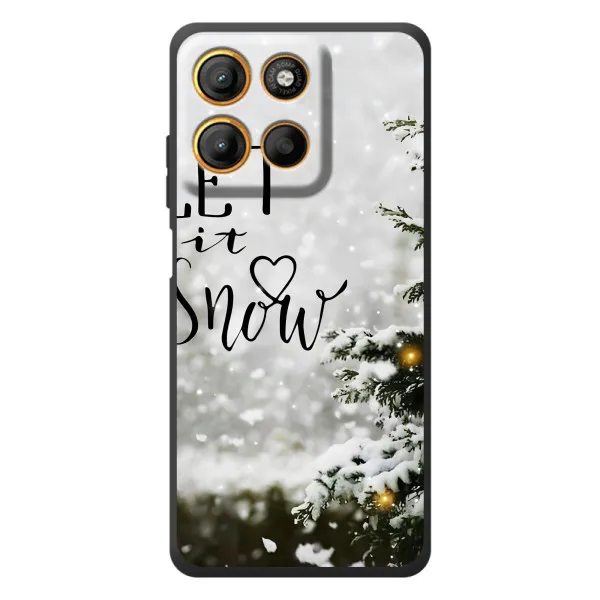 Чехол с принтом «Let it snow» для Motorola Moto G17