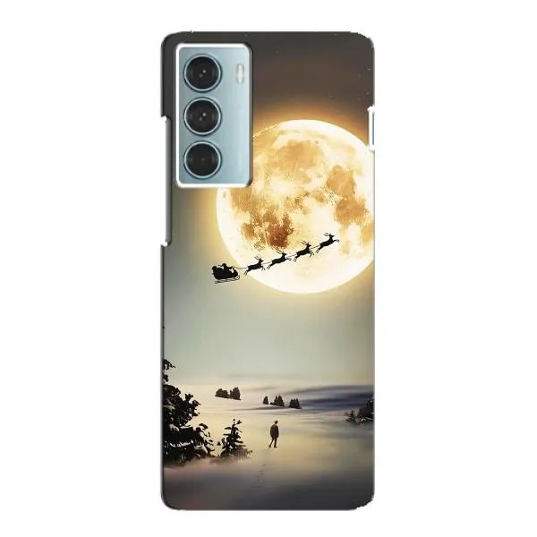 Чехол с принтом «Санта на луне» для Motorola MOTO G200