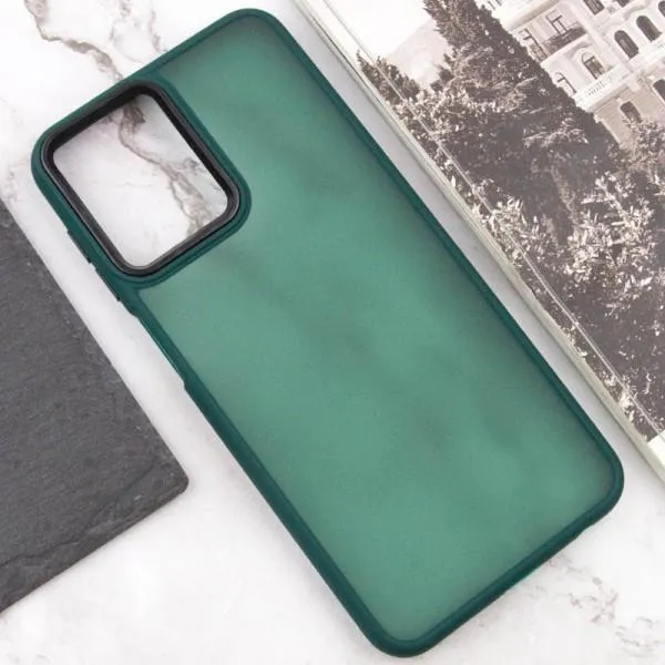 Чехол TPU+PC Lyon Frosted для Motorola Moto G23 — Зеленый — фото 4