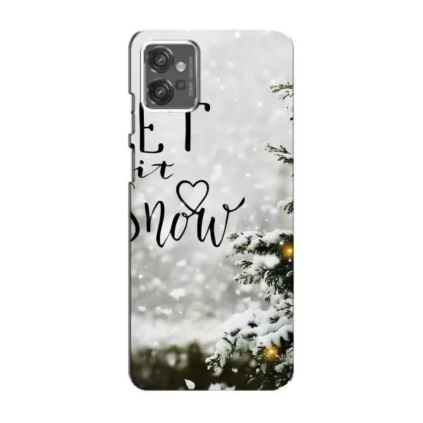 Чехол с принтом «Let it snow» для Motorola MOTO G23 Чехол с принтом «Let it snow» для Motorola MOTO G23