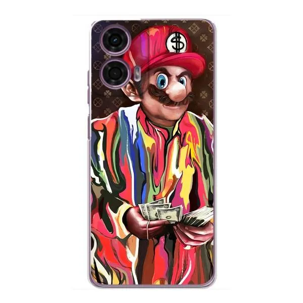 Чехол с принтом «Mario LV» для Motorola MOTO G24 Power