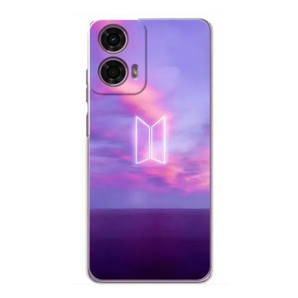 Чехол с принтом «BTS логотип» для Motorola MOTO G24 Power