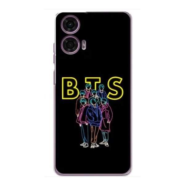 Чехол с принтом «BTS стайл» для Motorola MOTO G24 Power