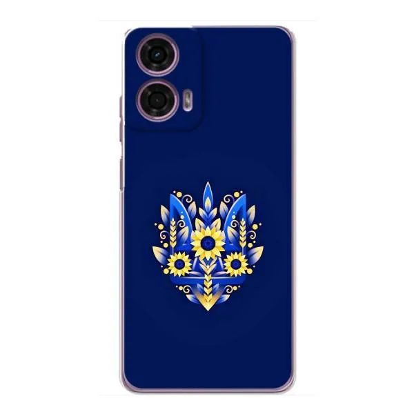 Чехол с принтом «Цветочный Герб» для Motorola MOTO G24 Power Чехол с принтом «Цветочный Герб» для Motorola MOTO G24 Power