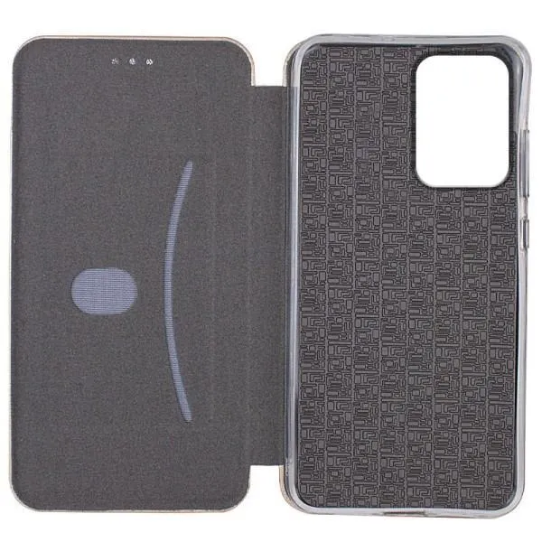 Кожаный чехол-книжка Classy для Motorola Moto G24 / G04 / E14 — Золотой — фото 3