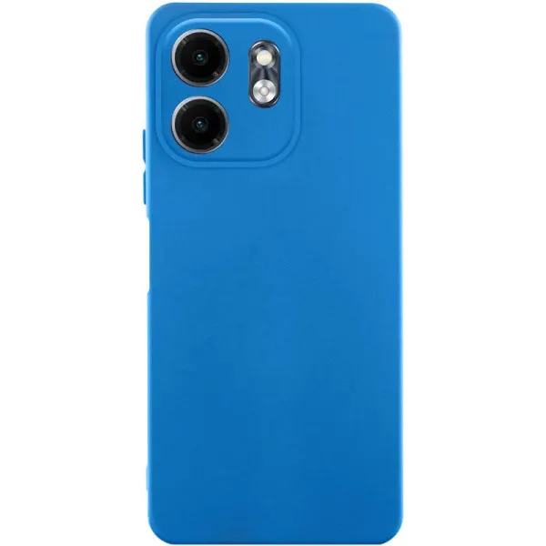 Чехол TPU GETMAN Liquid Silk Full Camera для Motorola Moto G24 — Синий Чехол TPU GETMAN Liquid Silk Full Camera для Motorola Moto G24 — Синий