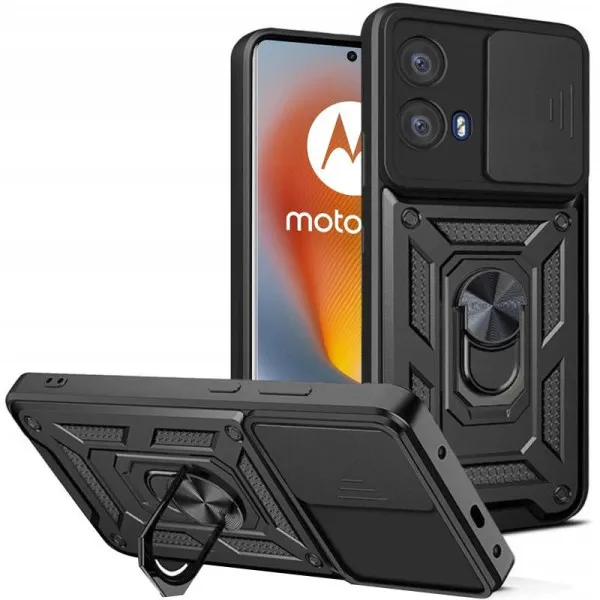 Чехол Ummi Camshield Serge Ring для Motorola Moto G24 / G04 — Черный — фото 1