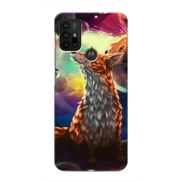 Чехол с принтом «Лисица в космосе» для Motorola MOTO G30