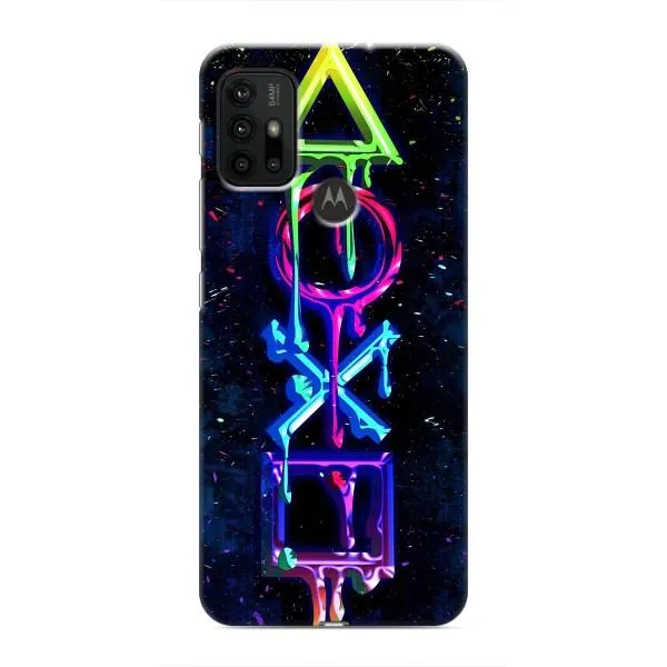 Чехол с принтом «Pleystation лого» для Motorola MOTO G30
