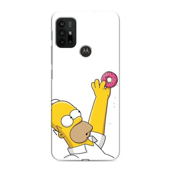 Чехол с принтом «Гомер с пончиком» для Motorola MOTO G30