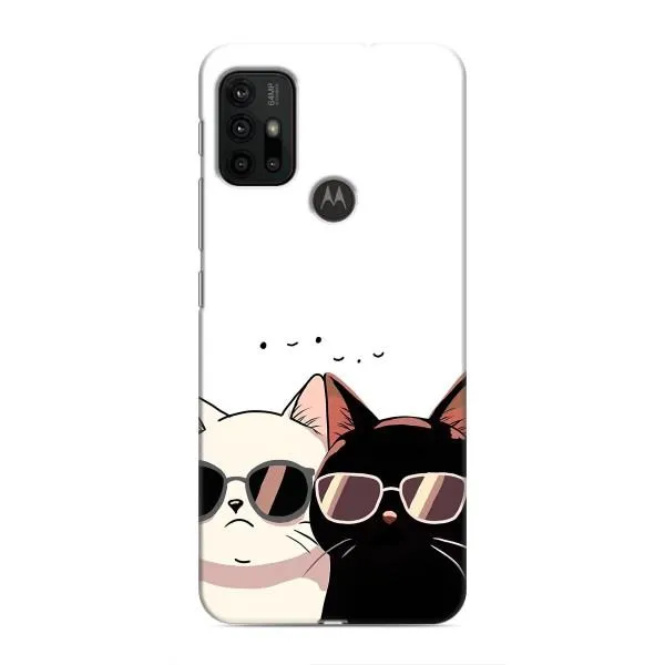 Чехол с принтом «Коты в очках» для Motorola MOTO G30 Чехол с принтом «Коты в очках» для Motorola MOTO G30