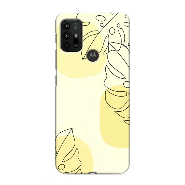 Чехол с принтом «Желтая монстера арт» для Motorola MOTO G30 Чехол с принтом «Желтая монстера арт» для Motorola MOTO G30