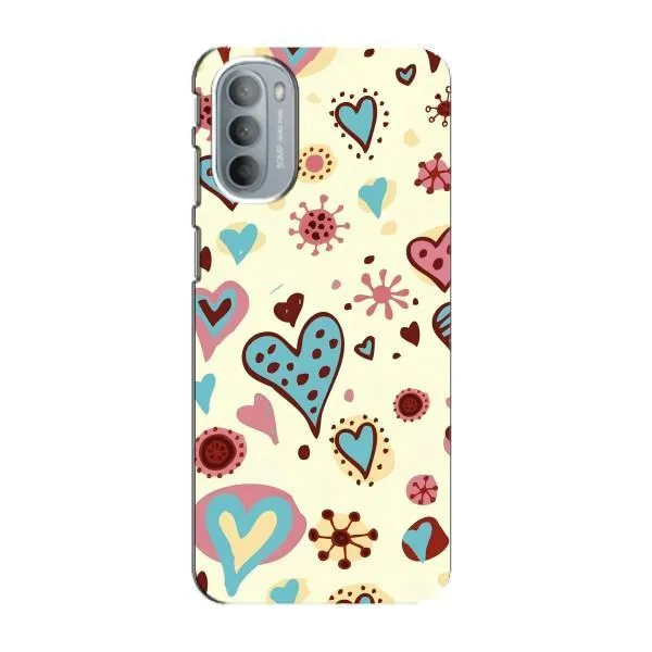 Чехол с принтом «Сердечки» для Motorola MOTO G31 Чехол с принтом «Сердечки» для Motorola MOTO G31