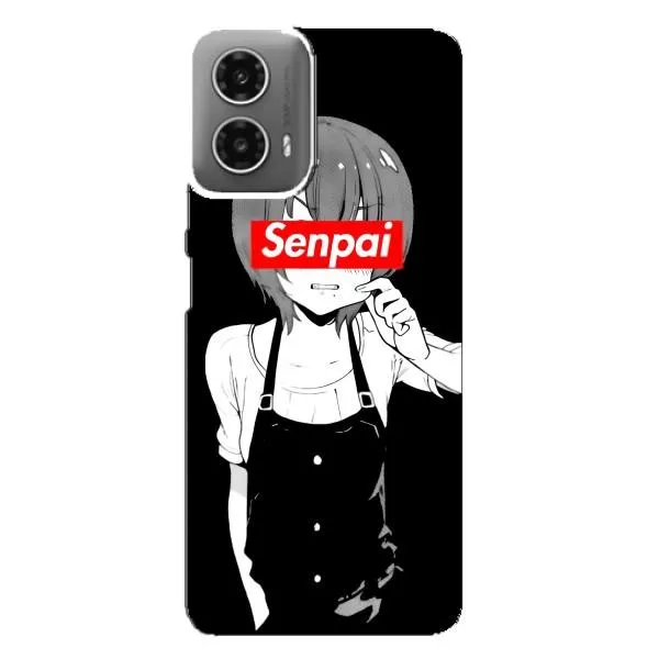 Чехол с принтом «Senpai» для Motorola MOTO G34 Чехол с принтом «Senpai» для Motorola MOTO G34