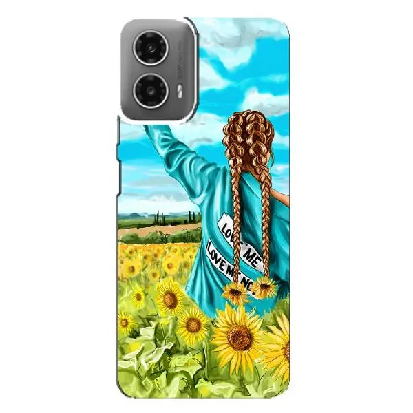 Чехол с принтом «Украиночка» для Motorola MOTO G34
