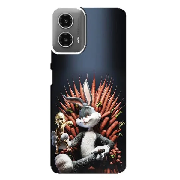 Чехол с принтом «Король Кролик» для Motorola MOTO G34 Чехол с принтом «Король Кролик» для Motorola MOTO G34