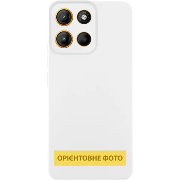 Чехол Silicone Cover Ummi Lakshmi Full Camera (AA) для Motorola Moto G35 — Белый Чехол Silicone Cover Ummi Lakshmi Full Camera (AA) для Motorola Moto G35 — Белый