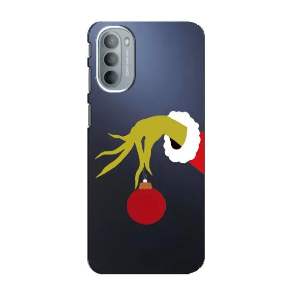 Чехол с принтом «Гринч с игрушкой» для Motorola MOTO G41