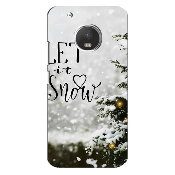 Чехол с принтом «Let it snow» для Motorola MOTO G5