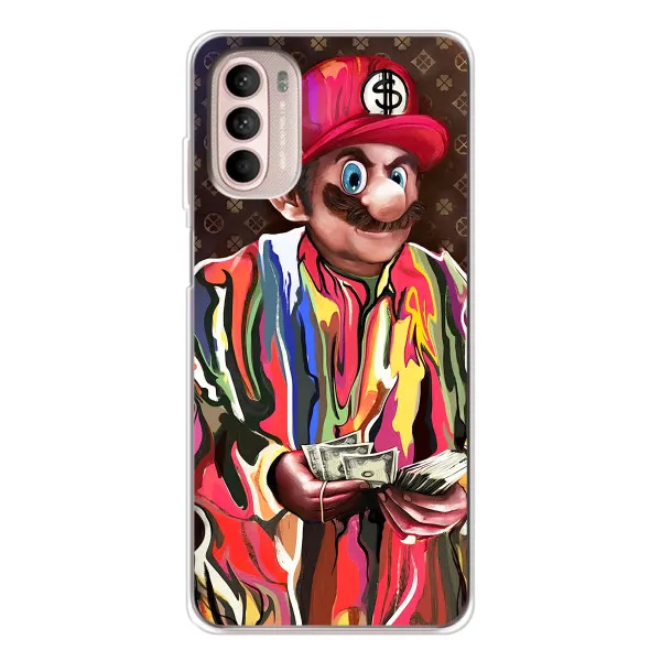Чехол с принтом «Mario LV» для Motorola MOTO G52