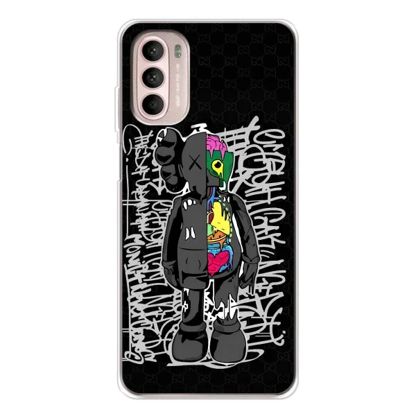 Чехол с принтом «Стиль Bearbrick» для Motorola MOTO G52