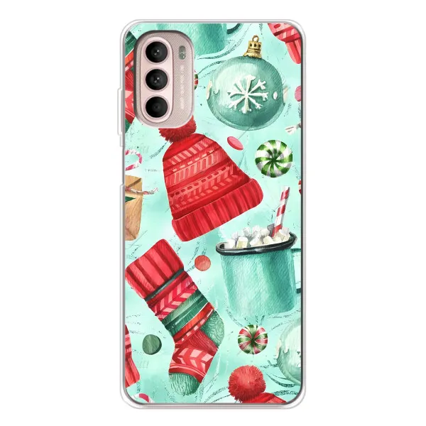 Чехол с принтом «Одежда НГ» для Motorola MOTO G52