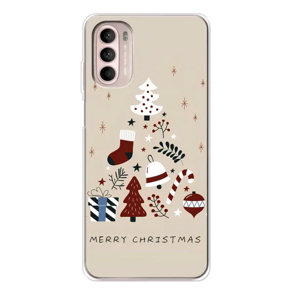 Чехол с принтом «Merry Christmas» для Motorola MOTO G52 Чехол с принтом «Merry Christmas» для Motorola MOTO G52