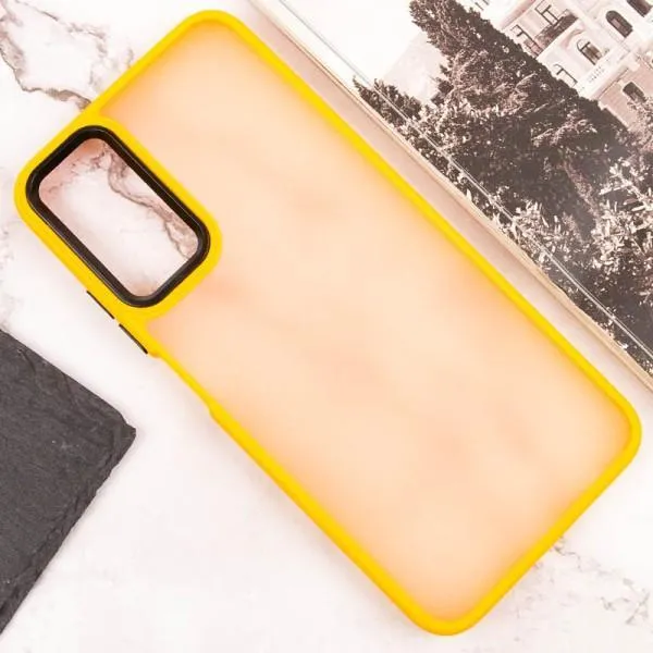 Чехол TPU+PC Lyon Frosted для Motorola Moto G54 — Оранжевый — фото 4 Чехол TPU+PC Lyon Frosted для Motorola Moto G54 — Оранжевый — фото 4