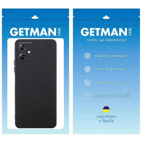 Чехол TPU GETMAN Liquid Silk Full Camera для Motorola Moto G54 — Черный — фото 2 Чехол TPU GETMAN Liquid Silk Full Camera для Motorola Moto G54 — Черный — фото 2