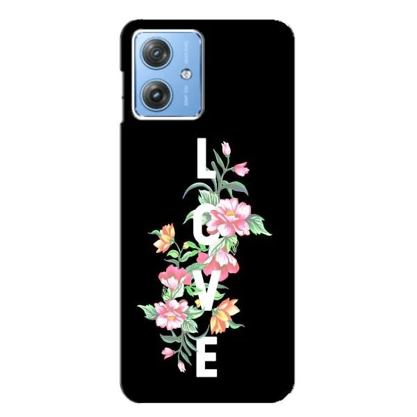 Чехол с принтом «Цветы LOVE» для Motorola MOTO G54 / G54 Power Чехол с принтом «Цветы LOVE» для Motorola MOTO G54 / G54 Power