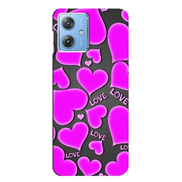 Чехол с принтом «Pink hearts» для Motorola MOTO G54 / G54 Power Чехол с принтом «Pink hearts» для Motorola MOTO G54 / G54 Power