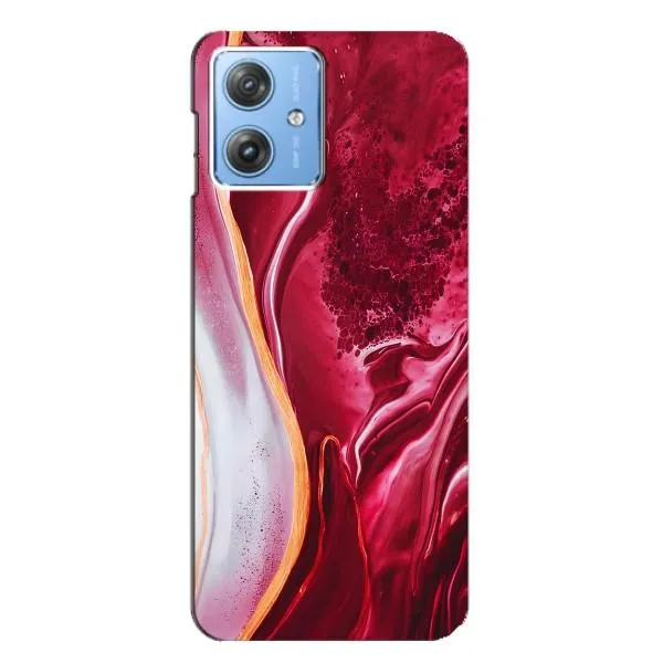 Чехол с принтом «Мрамор красный» для Motorola MOTO G54 / G54 Power