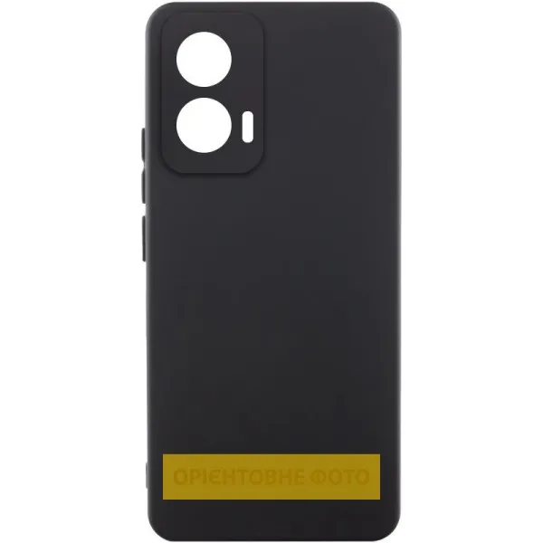 Чехол Silicone Cover Lakshmi Full Camera (AAA) для Motorola Moto G55 5G — Черный — фото 1