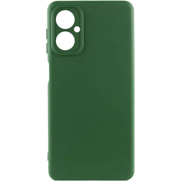 Чехол Silicone Cover Ummi Lakshmi Full Camera (AA) для Motorola Moto G55 5G — Зеленый